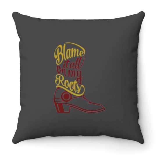 Discover Blame it all my Roots classic Throw Pillows