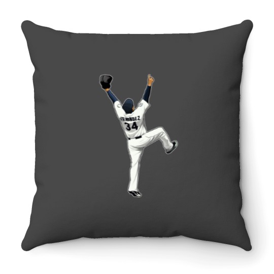 Discover Felix Hernandez 34 King Felix Throw Pillows