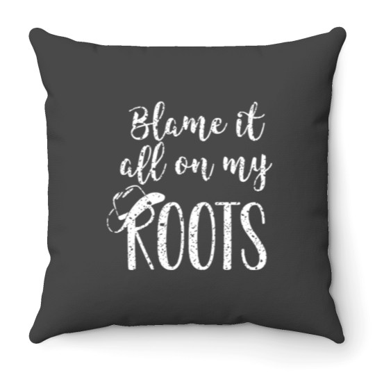 Discover Vintage Garth Brooks-Blame It All On My Roots Throw Pillows
