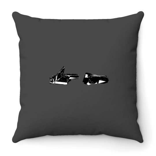 Discover Run The Jewels 4th B_amp_W Graphic Throw Pillows