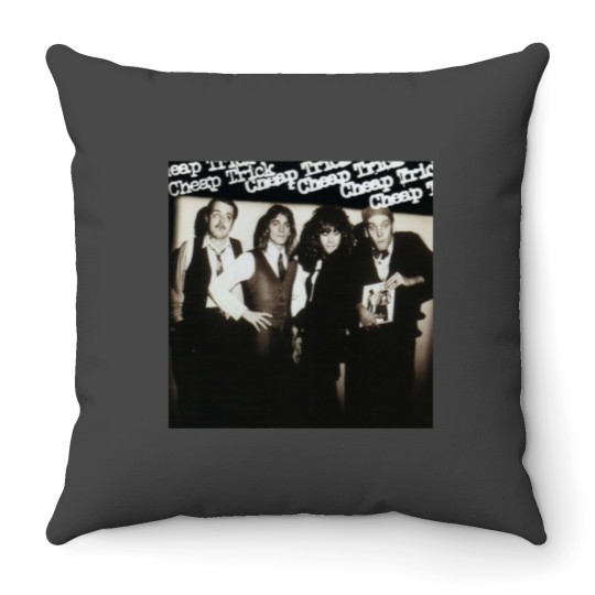 Discover Chea. Tric. band cover  .png Throw Pillows