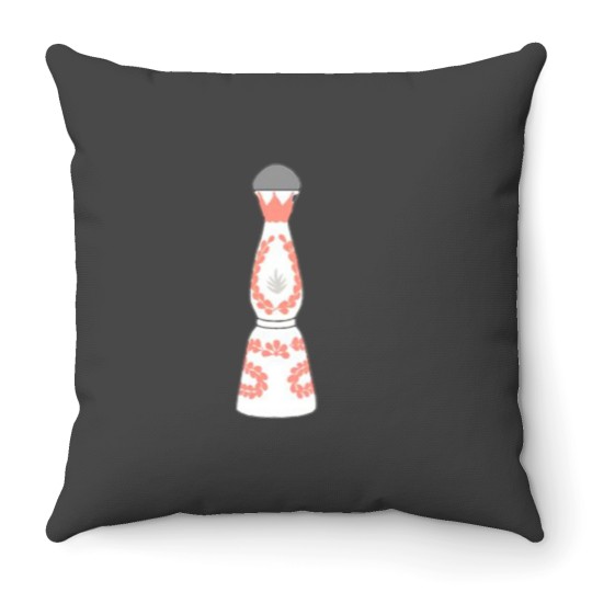 Discover Pink Clase Azul Tequila Bottle Throw Pillows