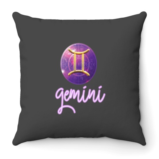 Discover gemini horoscope     gemini horoscope Throw Pillows