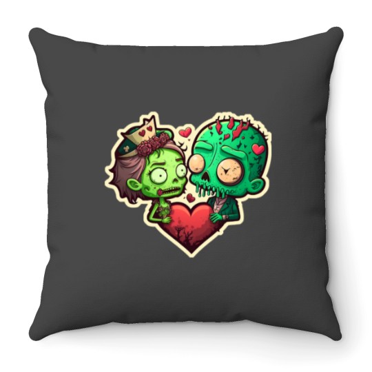 Discover Our love is dead, but still alive Throw Pillows