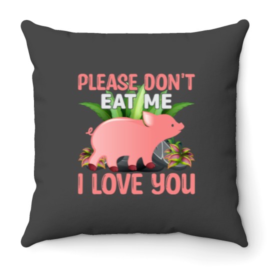 Discover Please Dont eat me I love you Throw Pillows