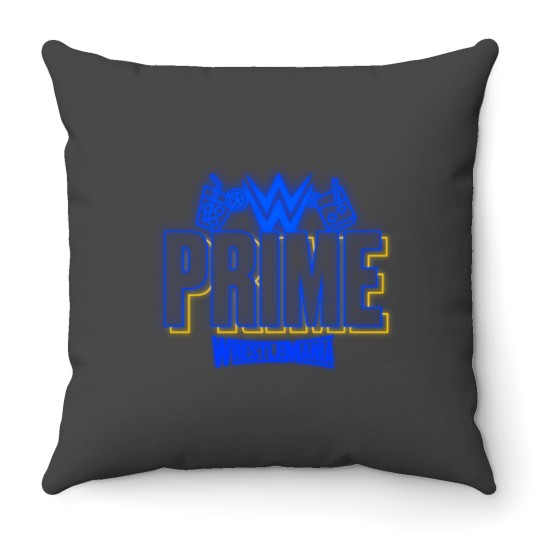 Discover Prime Hydration Logan Paul Wrestlemania Neon Light Sign Party Throw Pillows
