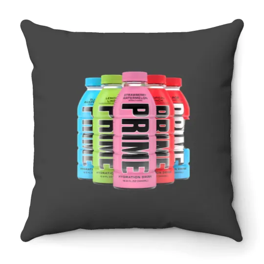 Discover Prime Hydration Energy Drink (1) Throw Pillows