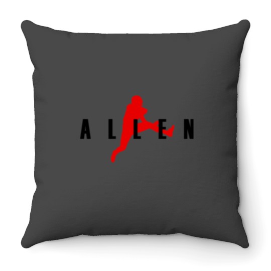 Discover Air Allen (Red+Black) Throw Pillows