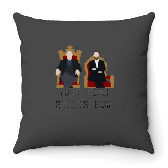 Discover Your Time Starts Now. Taskmaster Throw Pillows