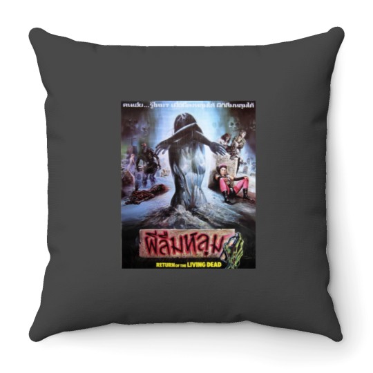 Discover Return of The Living Dead 1985 Thai Horror film Throw Pillows