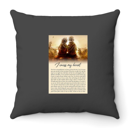 Discover I-cross-my-heart Throw Pillows