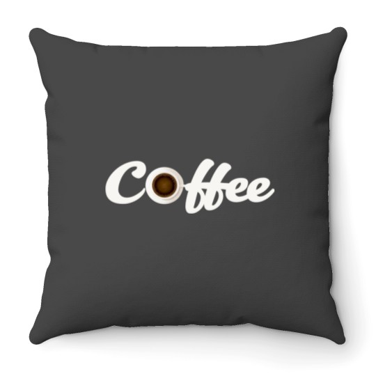 Discover Coffee Cup Shield design for Coffee Lovers Throw Pillows