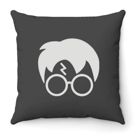 Discover Harry Glasses Lightning Bolt Hair Throw Pillows