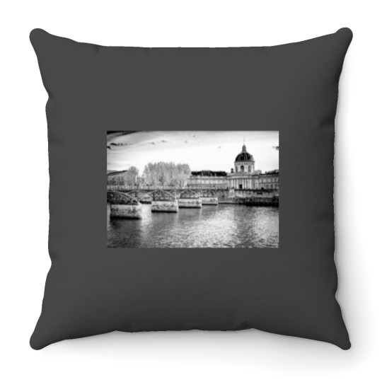 Discover The Iconic Pont des Arts or Passerelle des Arts is a pedestrian bridge in Paris Throw Pillows