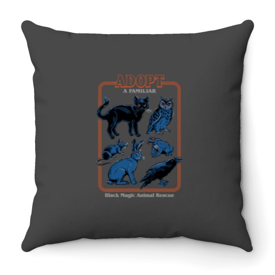 Discover Adopt A Familiar Throw Pillows