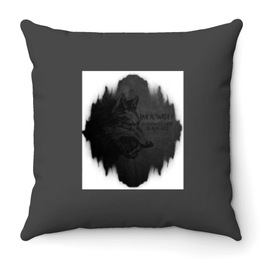 Discover Im a wolf Throw Pillows
