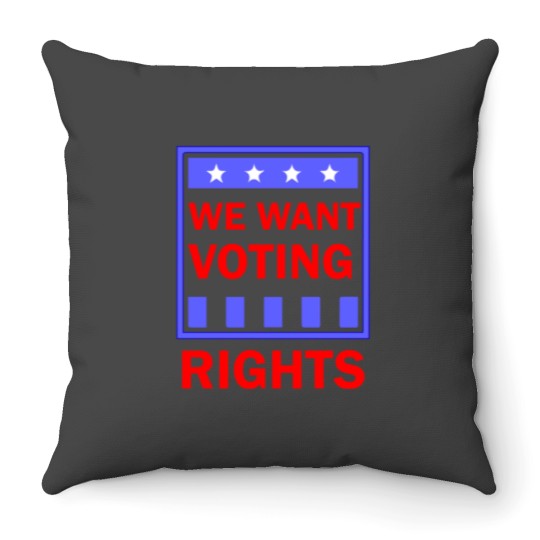 Discover We Demand Rights Throw Pillows