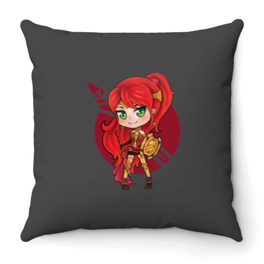 Discover RWBY - Pyrrha Chibi Throw Pillows