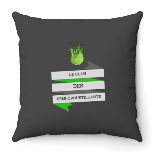 Discover The Semi-Crunchy Clan Kaamelott Throw Pillows