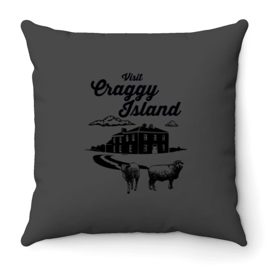 Discover Visit Craggy Island Throw Pillows