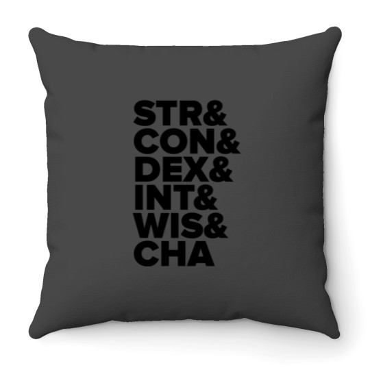Discover DD Characteristics Abbreviated Throw Pillows