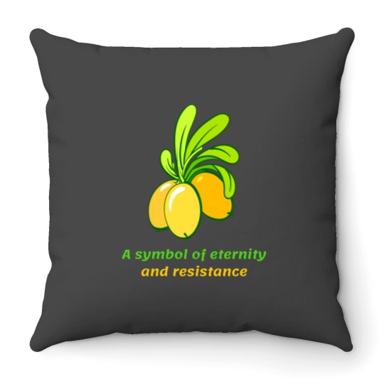 Discover Argan is a symbol of immortality and resistance. Throw Pillows