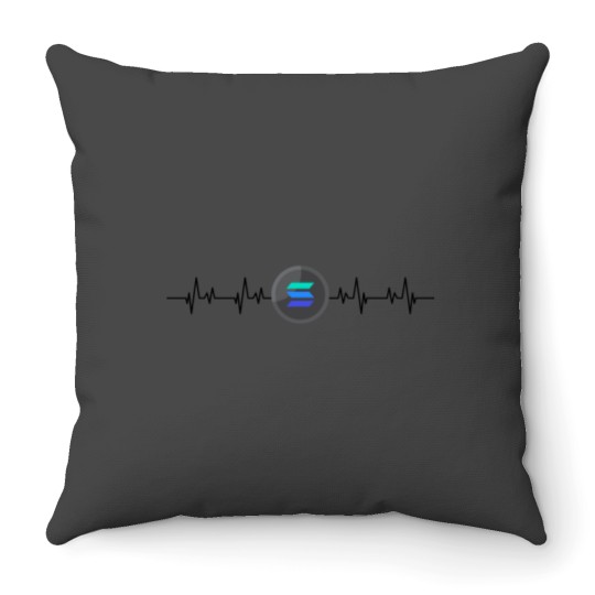 Discover Solana Pulse Throw Pillow