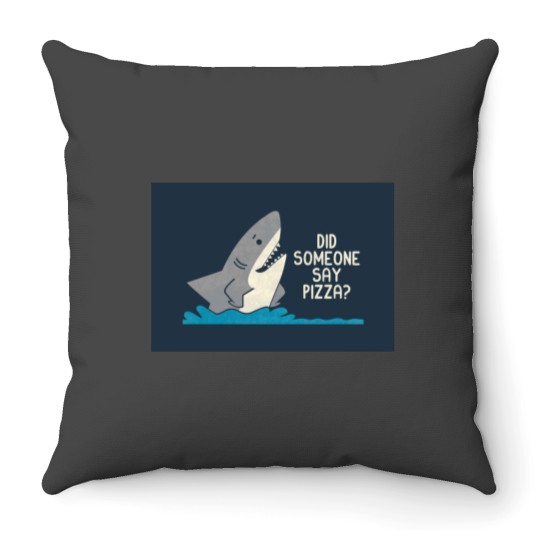 Discover Hungry Shark Throw Pillows