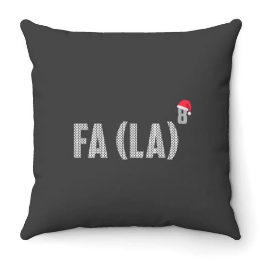 Discover Funny Christmas Math Santa Throw Pillow