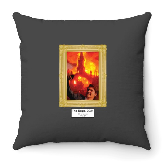 Discover Trudeau Selfie-Churches burning Throw Pillows