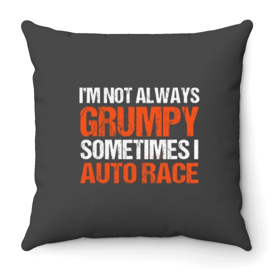 Discover Im Not Always Grumpy Sometimes I BMX Race BMX Racing Throw Pillows