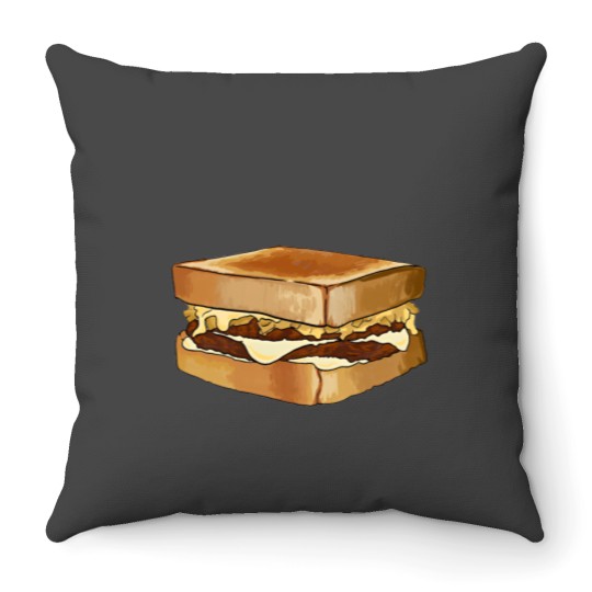 Discover Whataburger Patty Melt Throw Pillows