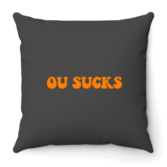 Discover OUz Sucks Throw Pillows