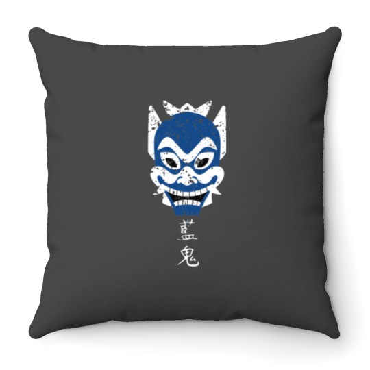 Discover Zuko Blue Spirit Mask Throw Pillows