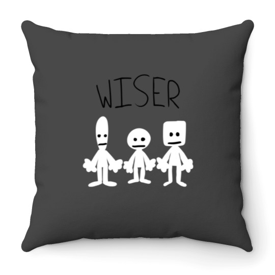 Discover Wiser Throw Pillows
