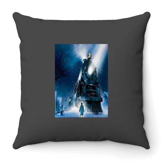 Discover A train to the North Pole Throw Pillows