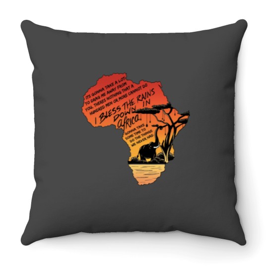 Discover Africa Throw Pillows