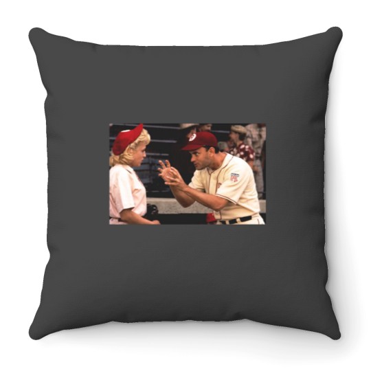 Discover There's No Crying in Baseball Throw Pillows