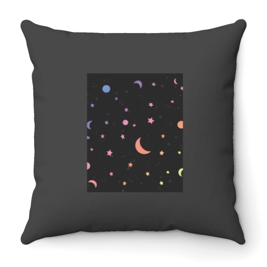 Discover A Rainbow Galaxy Throw Pillows