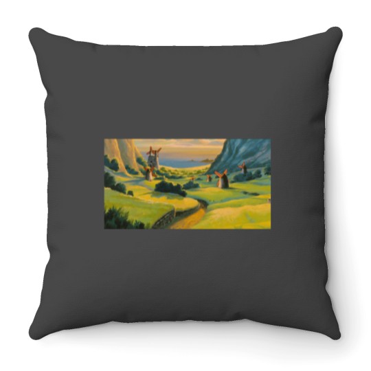 Discover Nausicaa Scenery Throw Pillows