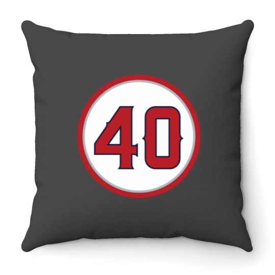 Discover Troy Percival 40 Jersey Number Throw Pillows