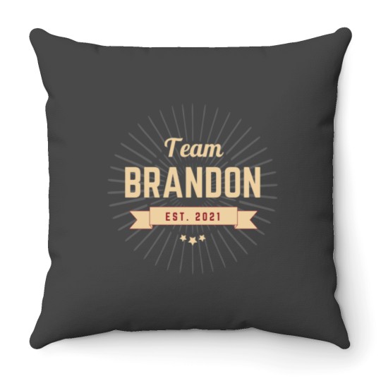 Discover Let_s Go Team Brandon Gold Star Design Throw Pillows