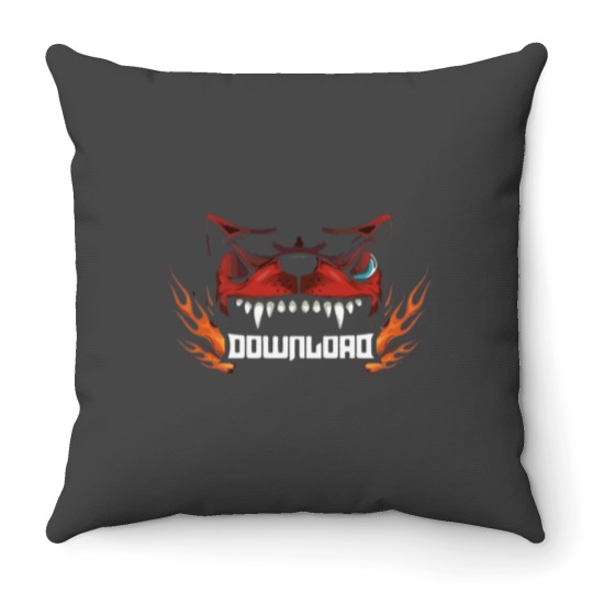 Discover Download Festival Throw Pillow