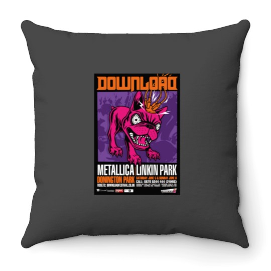 Discover Download Festival Throw Pillow