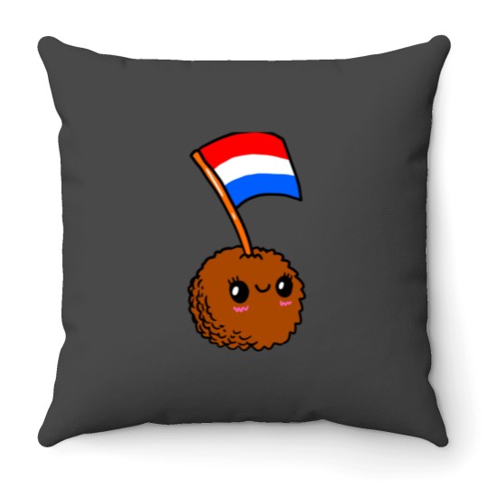 Discover you want bitterbal Throw Pillows