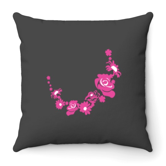 Discover Flower design Throw Pillows