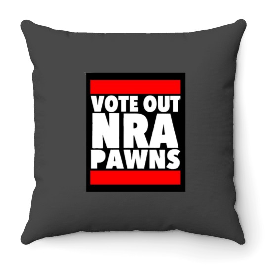 Discover Vote out NRA Throw Pillows