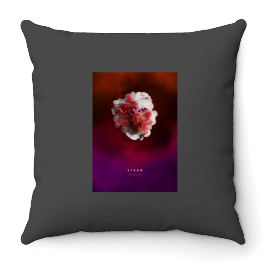 Discover Steam Sticker Throw Pillows
