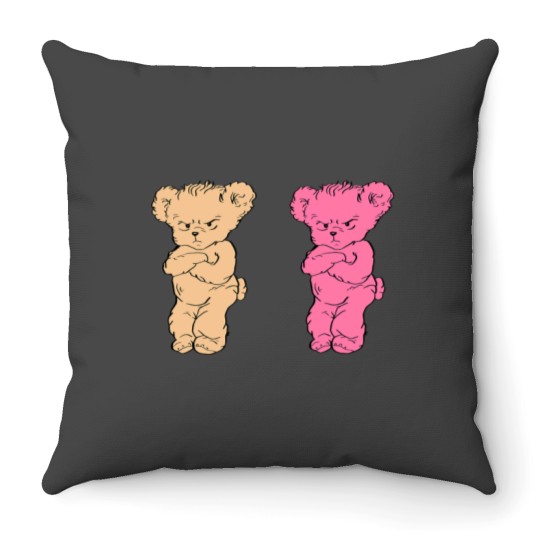 Discover HarryStyles Ha Ha Ha Bears Throw Pillow
