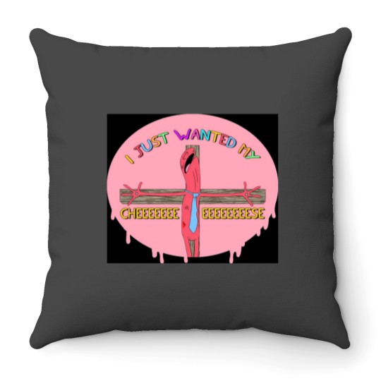 Discover Alan From Smiling Friends - I Just Wanted My Cheeeeese Throw Pillows